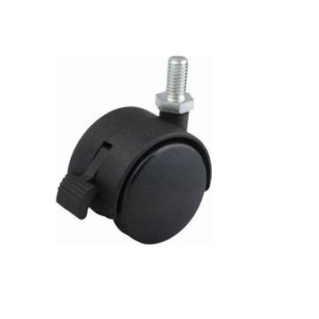 36154 - Kerék 40mm fekete csap M8x15mm fékes