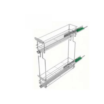 100264 - VIBO konyhai fémrács 150mm oldalra szerelhető bal műanyag tállal