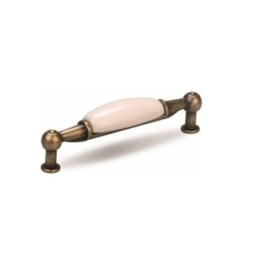 309006 - Fogantyú Sara 96mm antik réz/fehér porcelán