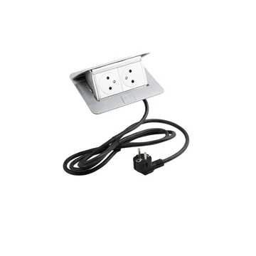 360985 - LEGRAND Pop-up v2, 2 x elektromos dugaszoló aljzat 230 V, alumínium
