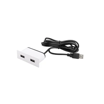 389612 - VersaPick, 2x USB, téglalap, fehér matt , spiáter