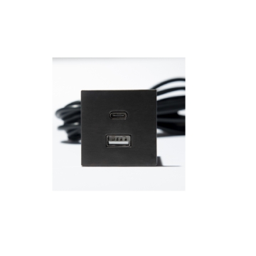 389606 - VersaPick, 2x USB A/C, négyszögletes, ón, spiáter