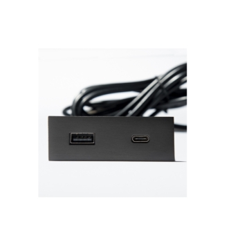 389614 - VersaPick, 2x USB A/C, téglalap, ón, spiáter