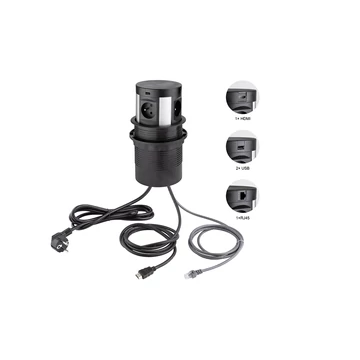 407831 - STRONG kihúzható elektromos ajzat,4x230V,1xRJ45,2xUSB A 5V,1xHDMI,vezeték nélkül