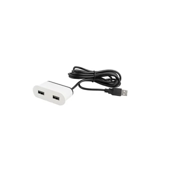 389620 - VersaPick, 2x USB, ovális, fehér matt, spiáter