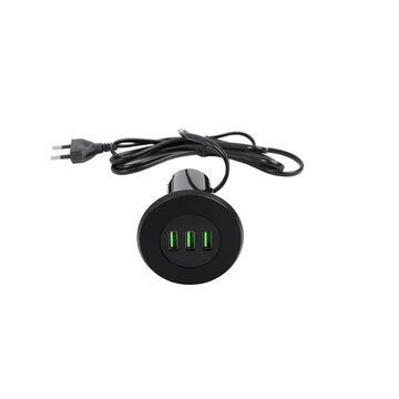 367886 - Strong USB töltő, 3x töltő kimenet fekete