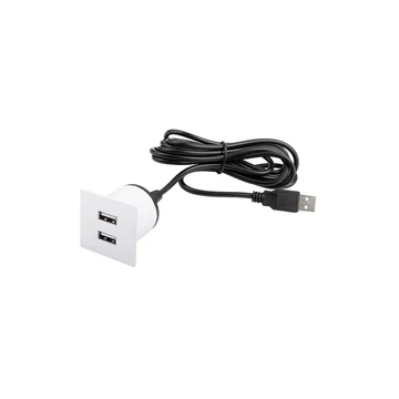 389604 - VersaPick, 2x USB, négyszögletes, fehér matt, spiáter