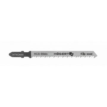 HT6D665 - Högert Dekopír fűrészlap, 75/100mm, fa, HCS 65Mn, 10 TPI, 5db/csomag, max 30mm
