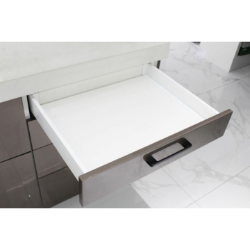 GM5033 - SlimBox keskenyfalú, szinkronizált fióksín, teljes kihúzású, csillapítós fehér 75/400mm
