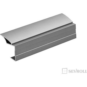 213977 - Tolóajtó fogantyú profil 18mm Beta 2,7m ezüst Sevroll