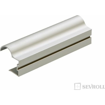 245815 - Tolóajtó fogantyú profil befűzős Focus 2,7m ezüst Sevroll