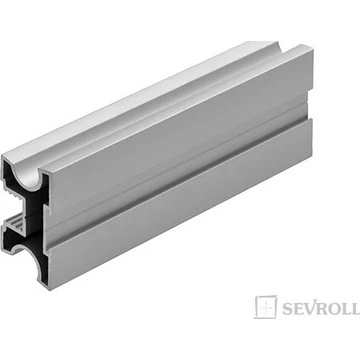 100105 - Tolóajtó fogantyú profil Master 3m ezüst Sevroll