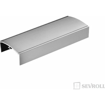 154168 - Tolóajtó profil "U" 3m ezüst rétegelt lemezhez 36mm Sevroll