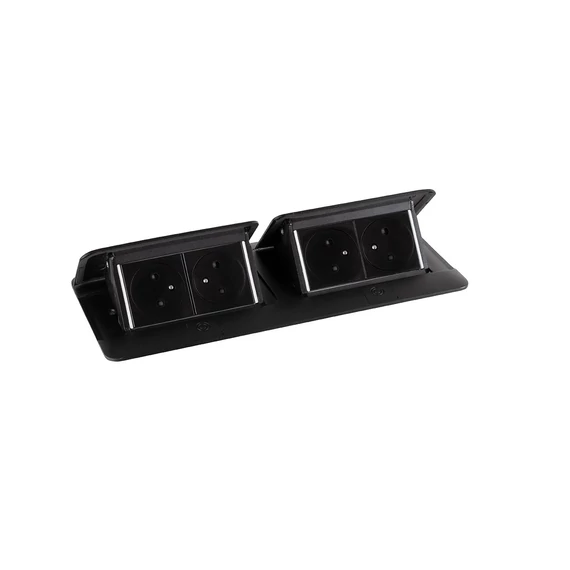 460130 - LEGRAND Pop-up dupla, 4x 230V, fekete