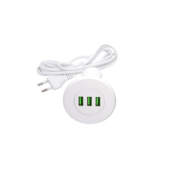 361007 - Strong USB töltő, 3x töltő kimenet fehér
