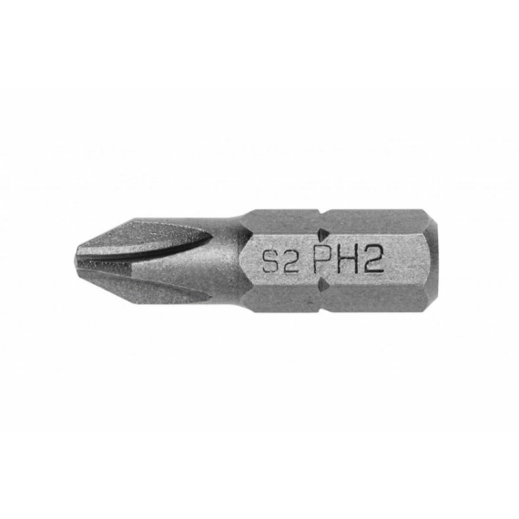 HT1S302 - Högert Bitfej 25mm, PH2, S2, DIN3126, 5db/csomag