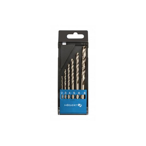 HT6D186 - Högert Fémcsigafúró szett 6 darabos HSS 2-8mm