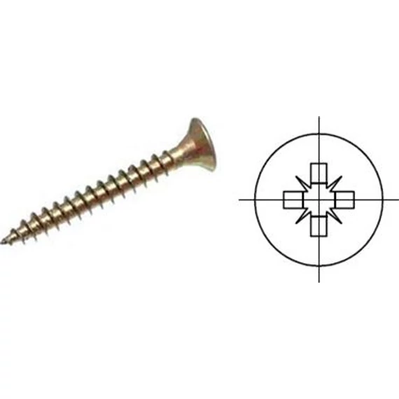 11117 - Facsavar 4,5x45 darabos sárga