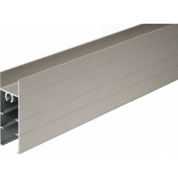 222572 - Tolóajtó takaró profil alsó 3m (18mm) ezüst Simple Sevroll