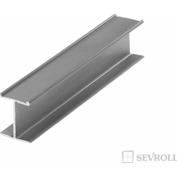 89010 - Tolóajtó profil "H" 18x18mm 3m ezüst Sevroll