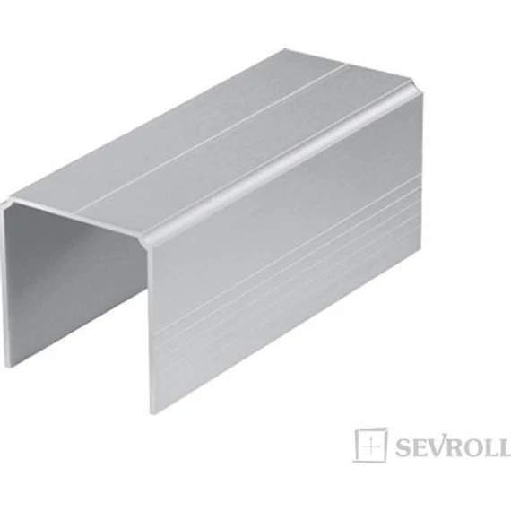 89029 - Tolóajtó sín SINGLE felső 1,7m ezüst Sevroll