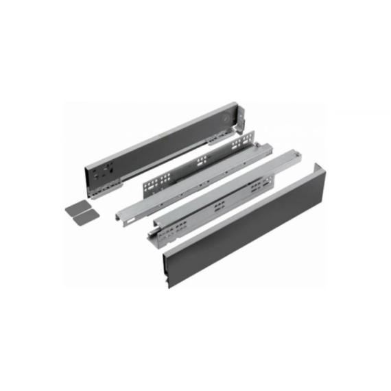 335013 - StrongMax keskenyfalú, szinkronizált fióksín teljes kih. csillapítós antracit 89/500mm