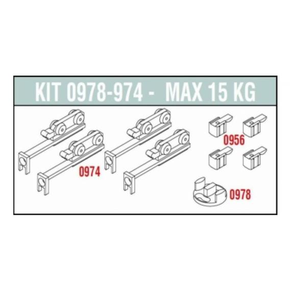 87647 - Tolóajtó vasalat üvegajtóhoz SIS-978/974