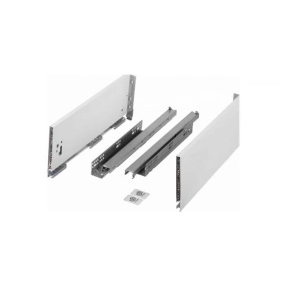 334989 - StrongMax keskenyfalú, szinkronizált fióksín teljes kih. csillapítós fehér 185/550mm