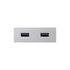 Kép 2/5 - 389612 - VersaPick, 2x USB, téglalap, fehér matt , spiáter
