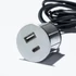 Kép 2/6 - 389597-VersaPick, 2x USB, kerek, fekete matt, spiáter