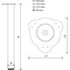 Kép 2/2 - 40102.08.710 - HDD asztalláb Martin állítható 710x60mm szatén