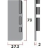 Kép 3/3 - 284157 - Gola zárt végzáró C profilhoz jobbos-balos alu