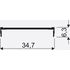 Kép 2/2 - 163125 - Tolóajtó sín takaró profil Doubler II 3m ezüst Sevroll
