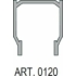 Kép 2/2 - 87481 - Harmónika ajtó felső sín alu 1,5m SIS-120GF