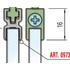 Kép 2/2 - 87643 - Fogantyúprofil SISCO 973A 2m alu