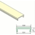 Kép 1/2 - 252279 - LED takaró léc Led profilhoz egyenes átlátszó 4méter